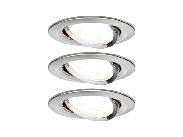 Paulmann 934.29, Indbygget lysplade, GU10, 3 pære(r ), LED, 2700 K, Hvid