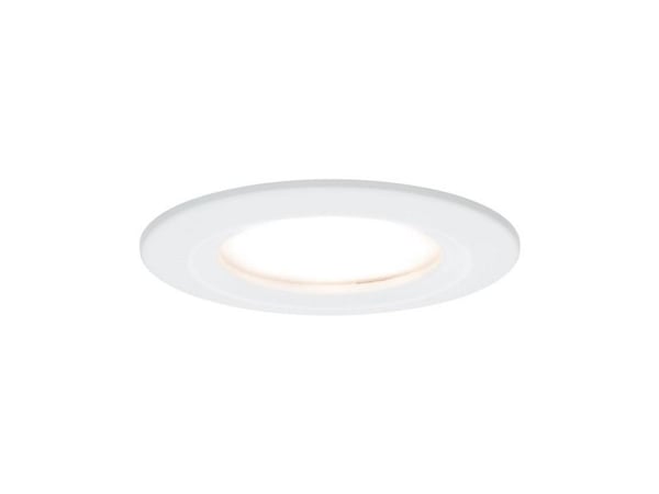 Paulmann 934.95, Innsunket spotlight, 1 ampuller, LED, 2700 K, 460 lm, Hvit