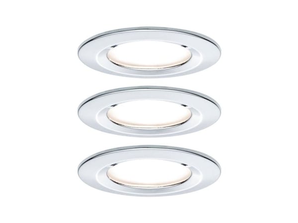 Paulmann 934.63, 3 ampuller, LED, 19,5 W, 460 lm, Kromfarget