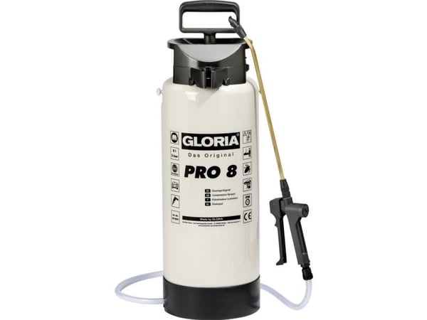 Gloria Haus und Garten Pro 8 trykksprøyte 8 l bærerem