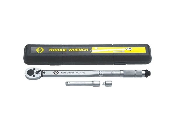 C.K Tools T4463, Skrallenøkkel, Mekanisk, 1/2", 42 - 210 Nm, Sølv