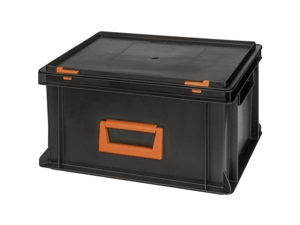 Alutec 139220110188 plastbokser Magnus PC 20 - 400 x 233 x 300 mm - sort/orange - 1 stk