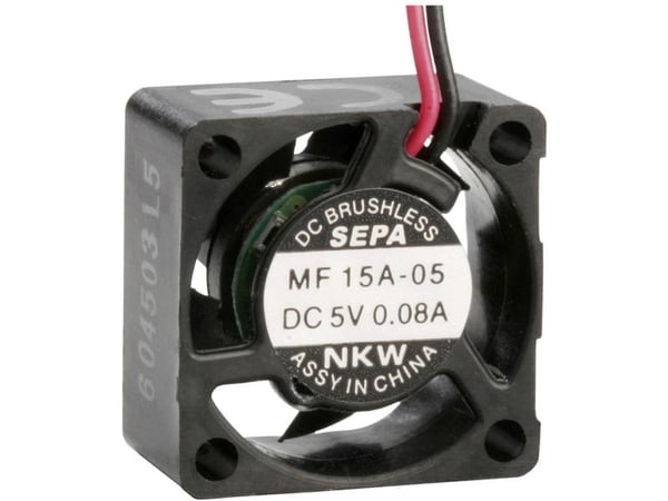 SEPA MF15A05 aksialvifte 5 V/DC, 0,6 m³/h (15 x 15 x 8 mm)