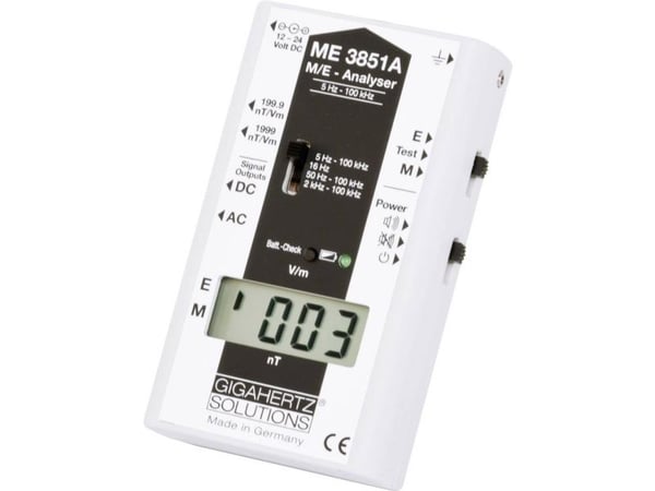 Gigahertz Solutions ME3851A Lavfrekvens (LF) -elektrosmogmåler