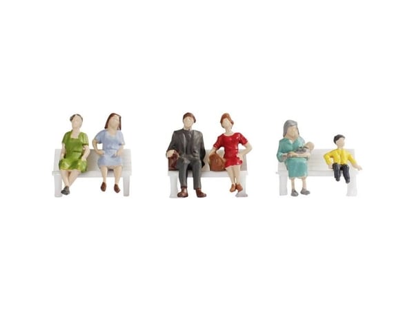 NOCH Sitting People, HO (1:87), Flerfarget