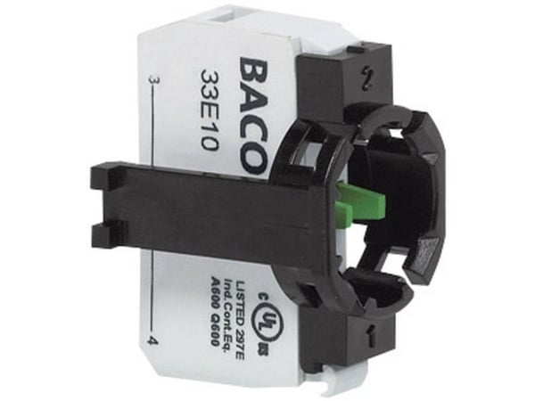 BACO 331E10 Kosketuselementti 1 x sluttekontakt Avainpää 600 V 1 kpl