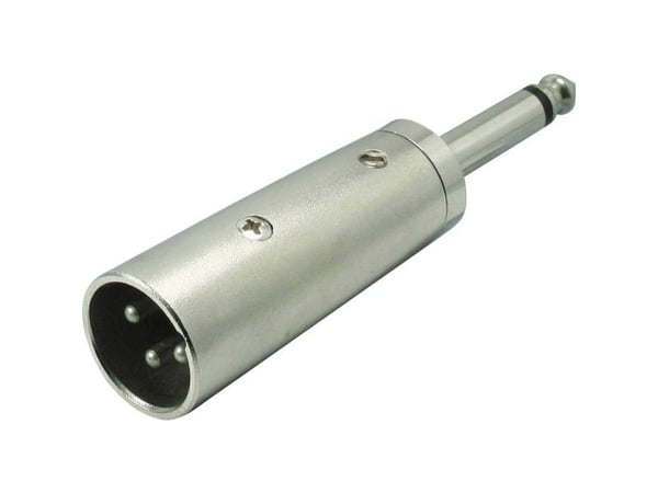 Kash XLR-adapter XLR-plugg - Jack-plugg 6,3 mm Mono Poltal:3 1 stk