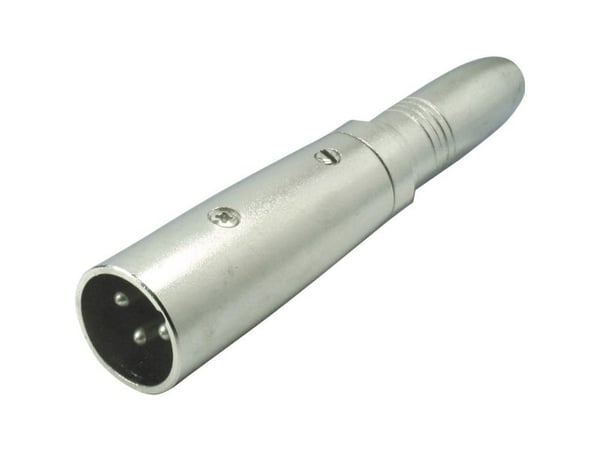 Adapter XLR til Jack 6,3 mm stereoplugg 3-polet 1 stk