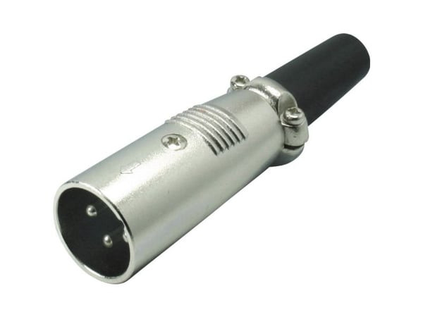 Kash 55000 XLR-kontakt rett Poler: 3 sølv 1 stk
