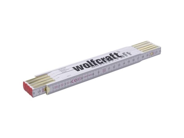 wolfcraft GmbH 5227000, Skalalinjal, Beige, Sort, Rød, 212 mm, 62 mm, 7,4 cm, 1 stykker