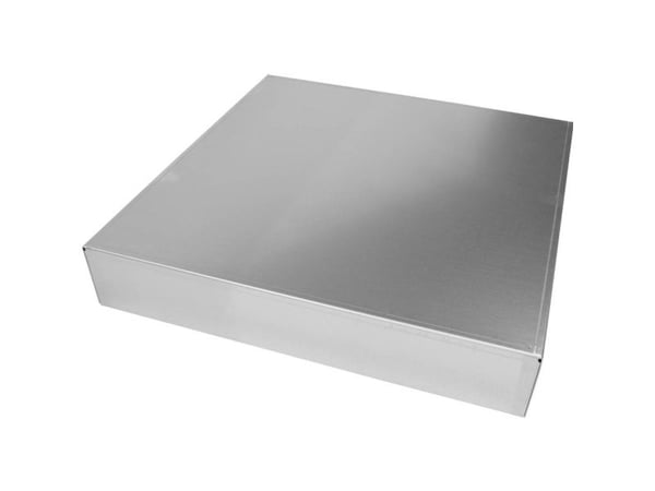 Hammond Electronics 1444-17173 kabinettchassis (L x B x H) 432 x 432 x 76 mm aluminium natur 1 stk