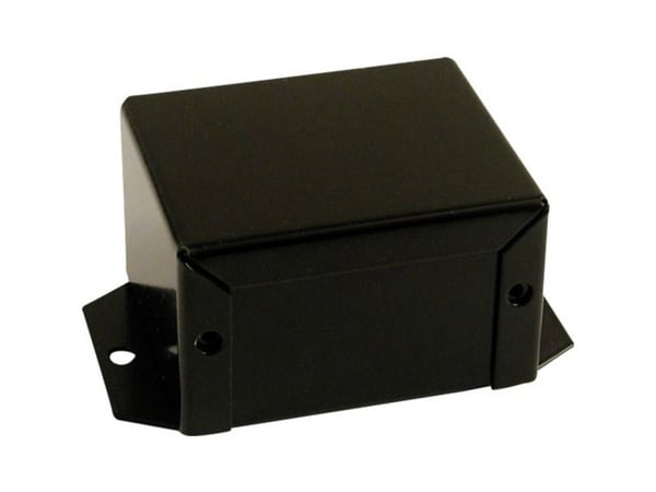 Hammond Electronics 1411FBFBK universal-kabinett 102 x 56 x 76 aluminium svart, 1 stk