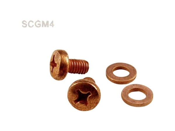 Hammond Electronics SCGM6 reserveskrue kobber natur (L x B x H) 12 x 6 x 6 mm 4 stk
