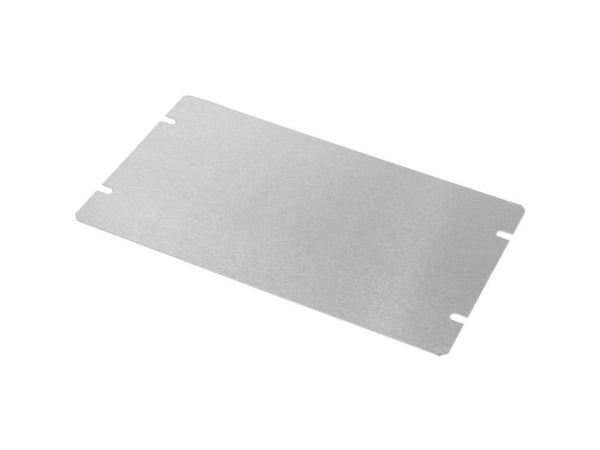 Hammond Electronics 1434-845 golvplatta (L x B x H) 203 x 114 x 1 mm aluminium natur 1 st