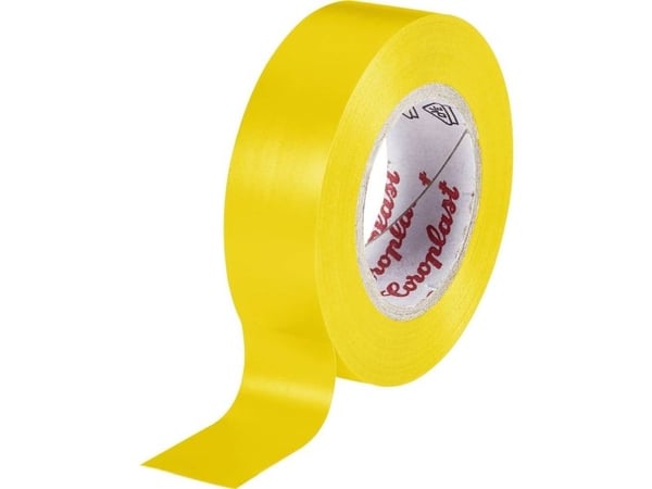 Coroplast 302 302-25-YE isolasjonstape gul (L x B) 25 m x 15 mm, 1 stk