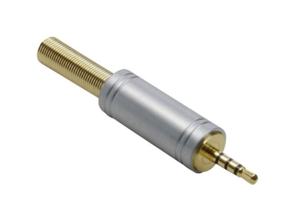 BKL Electronic jackstikk 2,5 mm, rett poler: 4 stereo gull 1 stk