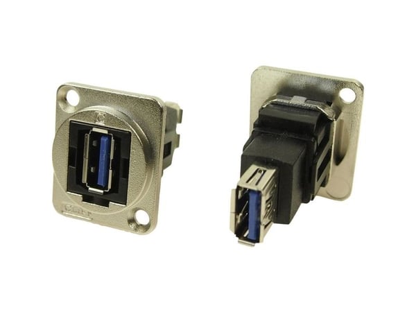 XLR-adapter USB-A hann 3,0 til USB 3.0 hunn, innfelt CP30205NM