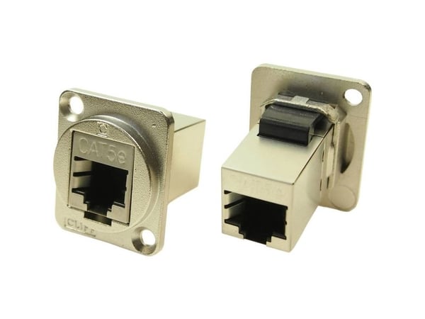 XLR-adapter til RJ45 Cat5e FTP-adapter, innfelt CP30220SM Cliff