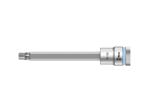Wera 05003856001, Stikkontakt, 1/2", 1 hoder, T50, Kromvanadiumstål, Kromfarget