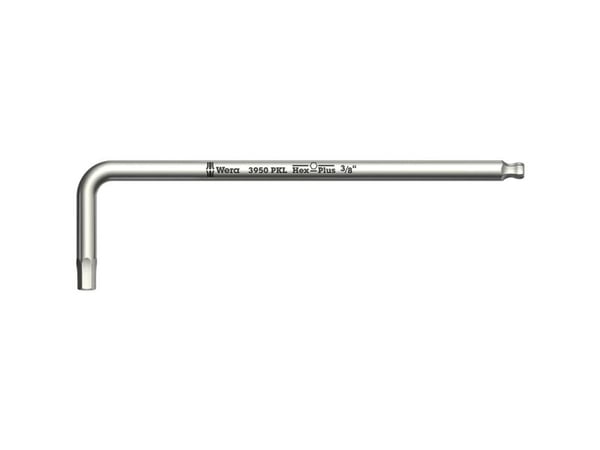 Wera 05022718001, L-formet hexnøkkel, Imperisk, 1 stykker, Rustfritt stål, 3/8", 22,4 cm