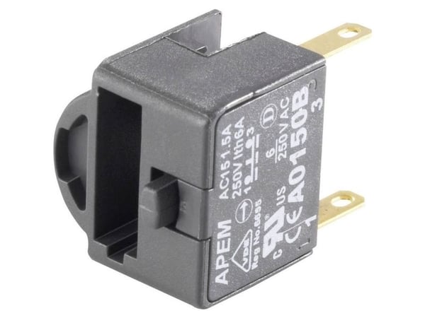 APEM A0152B Kosketinelementti 2 x vaihtokytkin Click, Push 250 V/AC 1 kpl 1 kpl