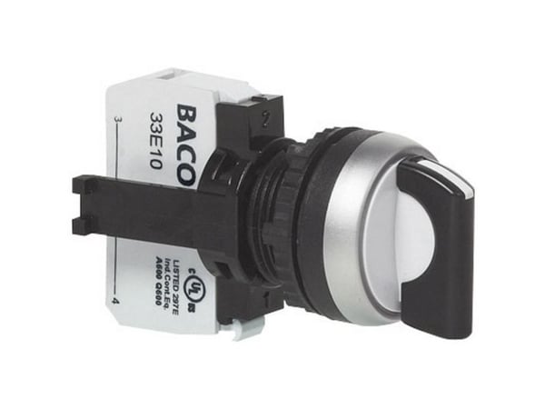 BACO BAL21KE03B L21KE03B option nyckel frontkant i plast, kromad svart, 1 x 90° (1 st)