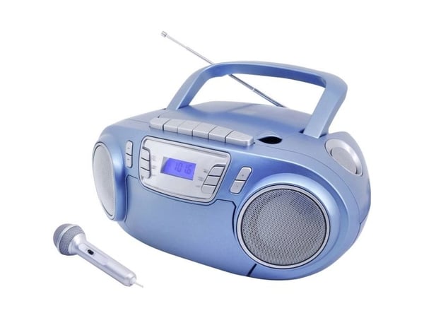 Soundmaster SCD5800BL, Analog, FM, PLL, Spiller, CD, CD-R, CD-RW, 3 W, Blå, Sølv