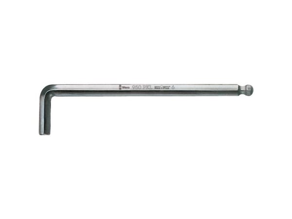 Wera 950 PKL, L-formet hexnøkkel, Metrisk, 1 stykker, Kromvanadiumstål, Kromatering, 12 mm
