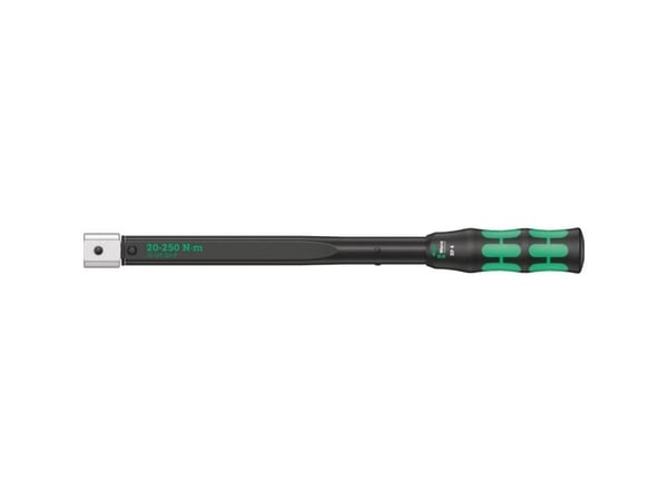 Wera CLICK-TORQUE XP 4, Momenttiavain, Nm, Mekaaninen, 20 - 250 Nm, Musta, Vihreä, 457 mm