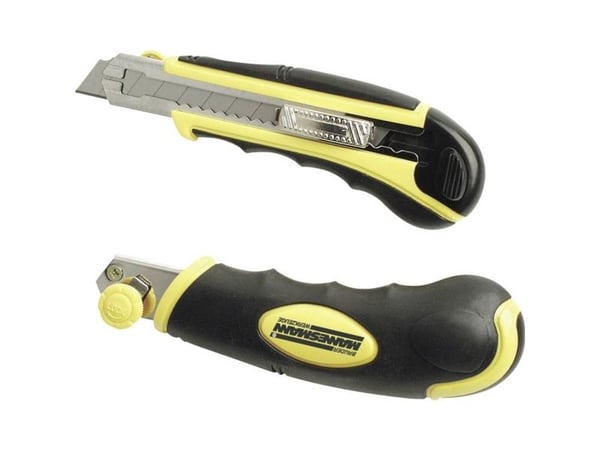 Universalkniv med softgrip autom. klingetilførsel Brüder Mannesmann M60100 1 stk