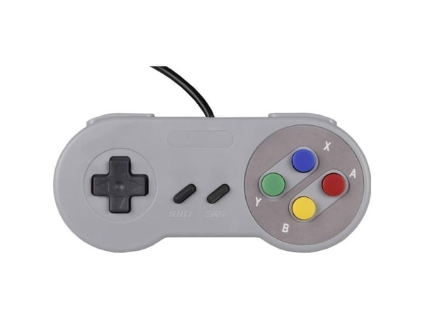 Joy-iT SBC-GAMEPAD-SNES, Gamepad, PC, Valg-knapp, Startknapp, Analog, Koblet med ledninger (ikke trådløs), USB 2.0