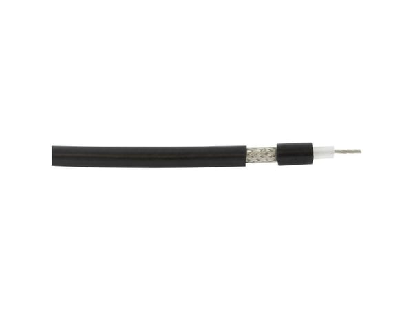 VOKA Kabelwerk 300902-01-100 Koaksiaalikaapeli Ulkohalkaisija: 5,40 mm RG58 C/U 50 Ω Musta 100 m