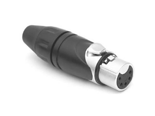 Amphenol AX5F, XLR 5P, Metallisk