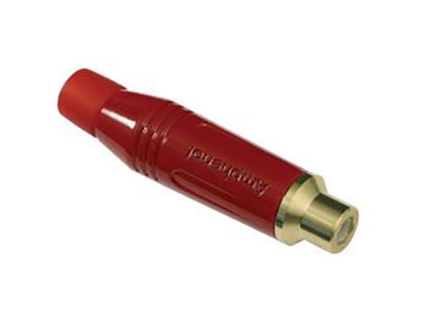 Amphenol ACJR-RED, RCA, Punainen, Naaras, Suora