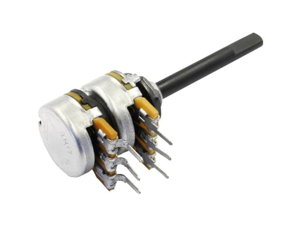 OMEG PC2G16BU CEP F22 F:35 B22K PC2G16BU CEP F22 F:35 B22K Drejepotentiometri Stereo 0,12 W 22 kΩ 1 stk