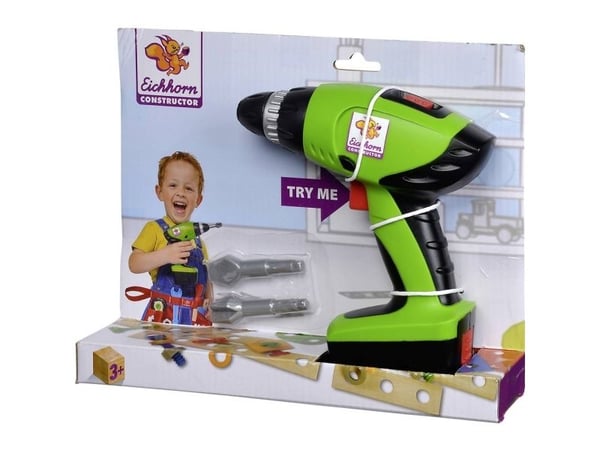 Eichhorn Cordless Screwdriver, Autotalli, 3 vuosi/vuosia, Musta, Vihreä
