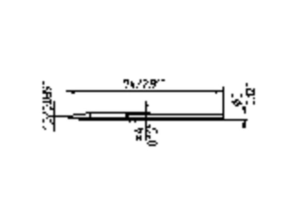Ersa 212 CD LF loddespiss meiselform spissstørrelse 1 mm 1 stk