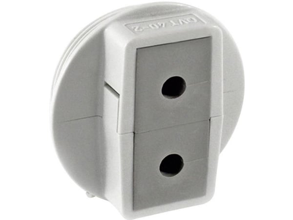 Icotek QVT 40/2 Kabelgennemføring kan deles Polykarbonat Grå 1 stk