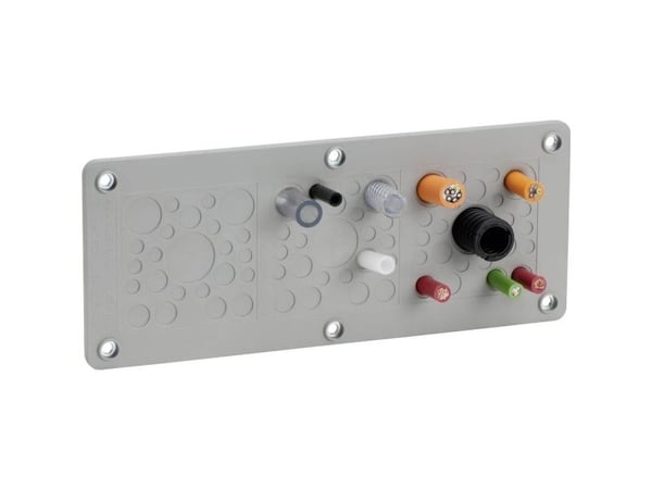 Icotek KEL-DPZ-KL 72 Kaapelin sisääntulo Liittimen halkaisija (max.) 22 mm Teräslevy, elastomeeri 1 kpl