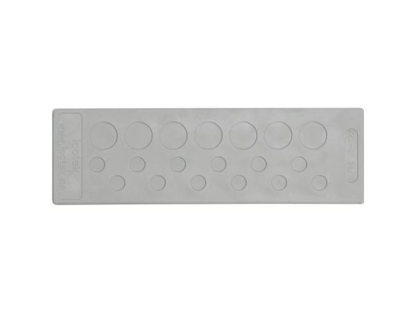 Icotek KEL-DP 24/14 Kabelgennemføringsplade Klemme-diameter (max.) 12.1 mm Elastomeeri Grå 1 stk