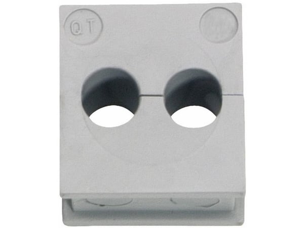 Icotek QT 2/5 Kabelgennemføring Klemme-diameter (max.) 5 mm Elastomeeri Grå 1 stk
