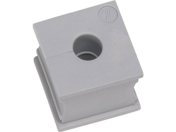 Icotek KT 10 kabelgenomföring slitsad klämmdiameter (max.) 11 mm elastomer grå 1 st