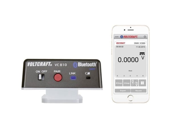 VOLTCRAFT VC810 Bluetooth®-adapter VC810, passer til (detaljer) VC830, VC850, VC870, VC880, VC890 (VC810)