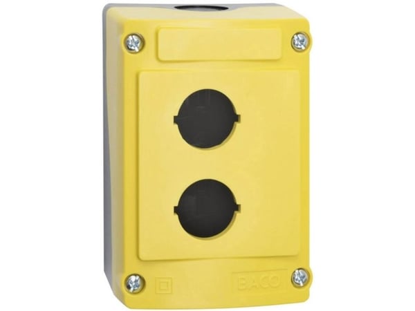 BAC? LBX0200J 100644-BK tomt hus 2 installasjonspunkter (L x B x H) 107 x 74 x 47.9 mm gul, sort 1 stk