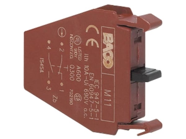 BACO LM11 Kosketinelementti 1 x katkaisukosketin, 1 x sulkukosketin Kosketus 600 V 1 kpl 1 kpl