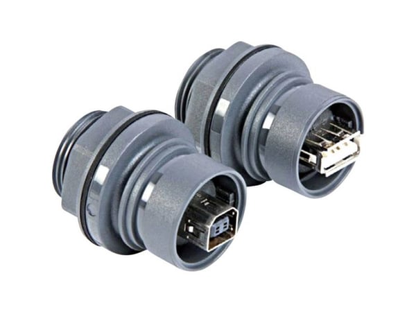 USB-kontakt for tilkobling innfelling Buccaneer 6000 PXP6043/A Bulgin innhold: 1 stk