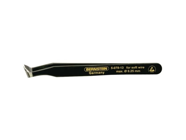 Bernstein 5-079-13, Karbonstål, Svart, Flat, Buet, 25 g, 115 mm