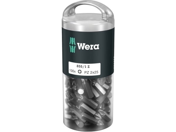Wera 855/1 Z DIY 100 SiS, 100 st, stjärnskruvmejsel, PZ 1, 1 x 25 mm, CE, GS, DVE, 25 mm