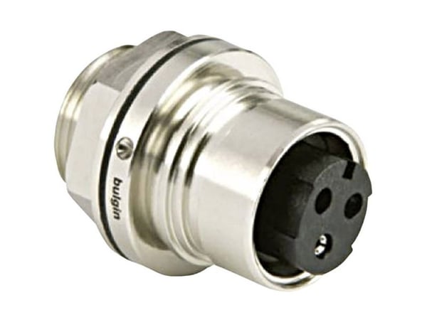 Bulgin PXM6012/03P/CR rundstikkontakt, innfelling totalt antall poler: 2 + PE