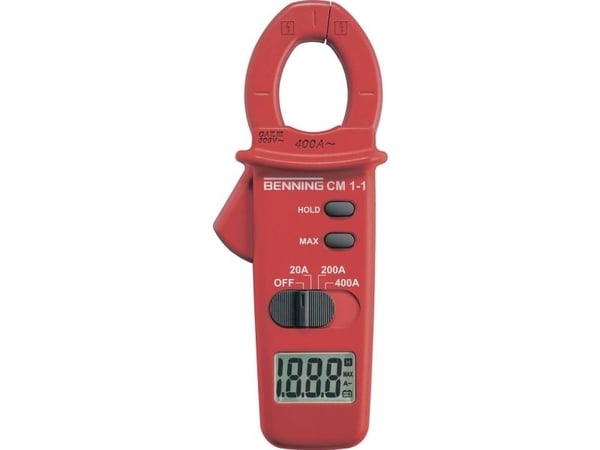 Benning 044061 digital strøm­tang CAT III 600 V, visning (tall): 2000